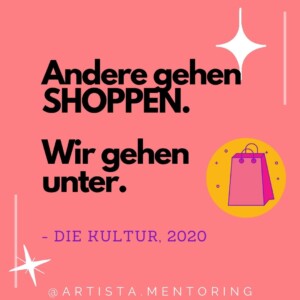 andere gehen shoppen, wir gehen unter