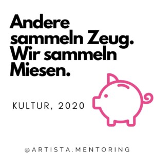 andere sammeln zeug, wir sammeln miesen